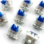 Mechanical Keyboard Blue Switches 3-Pin Linear Switches, Dust-Proof Black Housing DIY Replacement Key Switches for Mecha