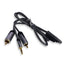 cable Premium 3.5MM - 2RCA cable 1M connects any device with a headphone output to a Hi-Fi or amplifier