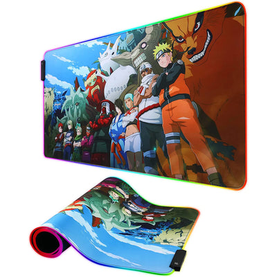 Bijuu and Jinchuuriki Naruto RGB Gaming Mouse Pad – 80×30 CM