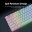 Redragon K552 KUMARA RGB Mechanical Gaming Keyboard, Brown Switch (White)