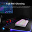Redragon K552 KUMARA Rainbow Mechanical Gaming Keyboard, Red Switch (White)
