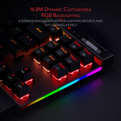 Redragon K587-PRO MAGIC-WAND RGB Mechanical Gaming Keyboard, Optical Blue Switches