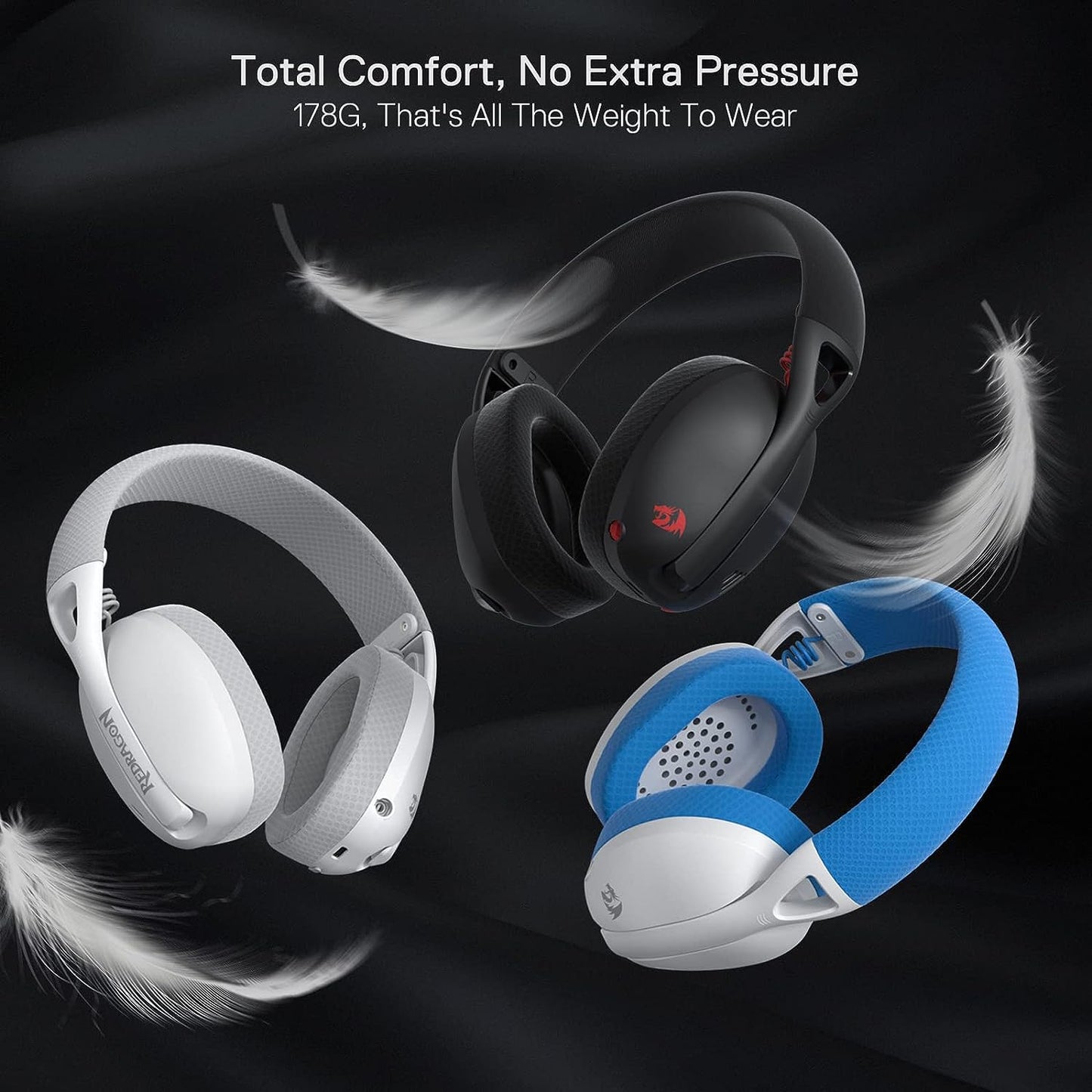 Redragon H848 IRE PRO Wireless / Bluetooth / Wired Gaming Headset – 7.1 Surround Sound