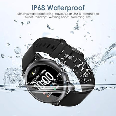 Haylou  LS05 Solar Global Version Smart Watch Black