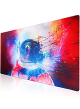Abstract Astronaut Gaming Mouse Pad 80x30cm Stitched Edges