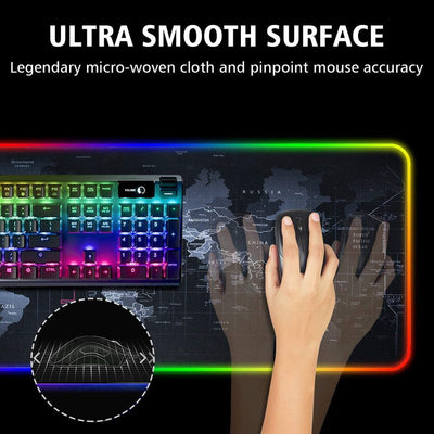 World RGB Gaming Mouse Pad – 80×30 CM