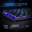 REDRAGON K619 Horus RGB Gaming Mechanical Keyboard, Low Profile Red Switches (Black)