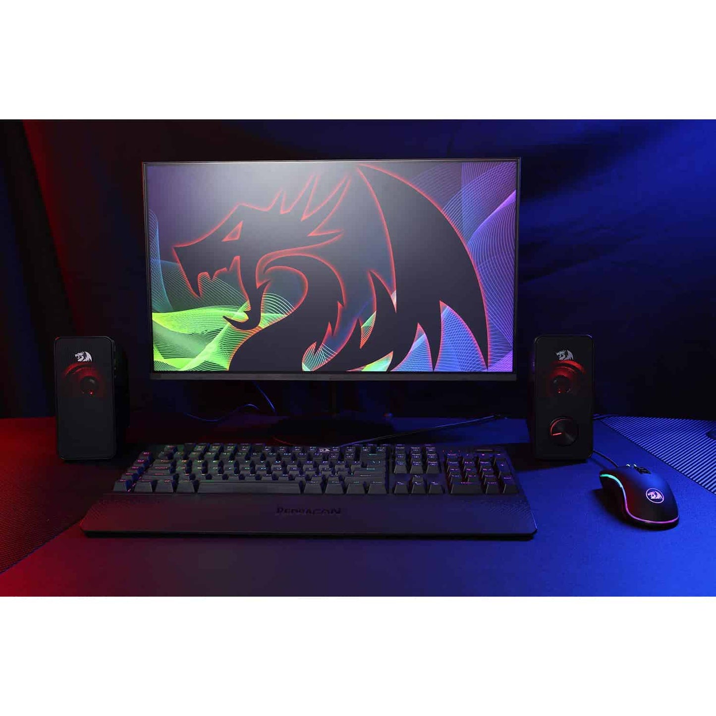 Redragon GS500 Stentor PC Gaming Speaker Red Backlight