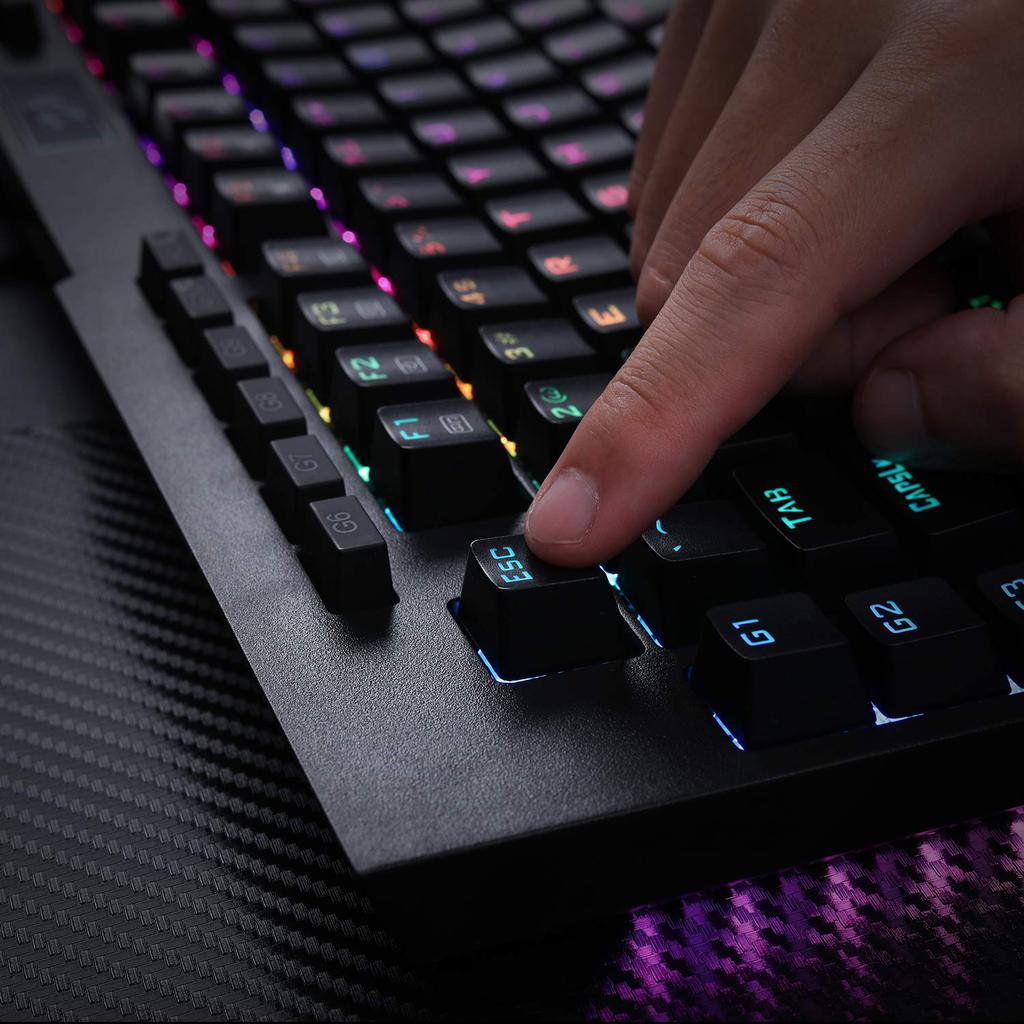 Redragon K586 Brahma RGB Mechanical Gaming Keyboard, Blue Switches