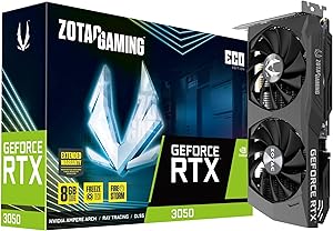 ZOTAC Gaming Nvidia GeForce RTX 3050 ECO Dual Fan 8GB GDDR6 128-bit Gaming Graphics Card