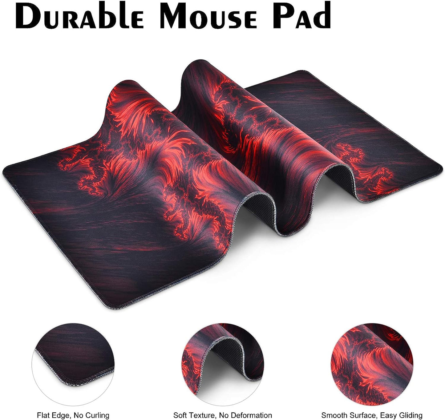 Pattern-Red Gaming Mouse Pad – 70×30 CM