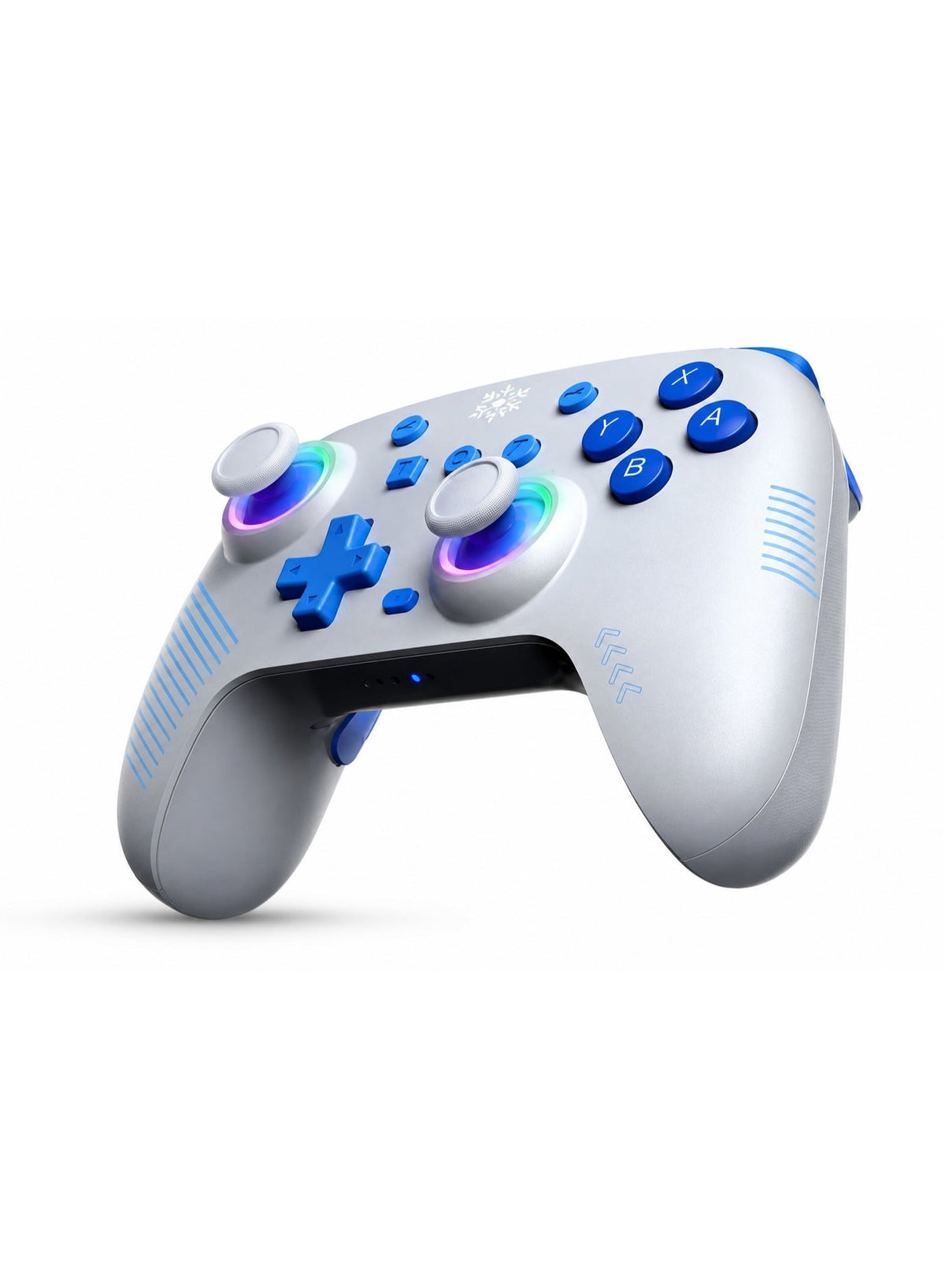 C1 Dual-Mode Gaming Controller – Dual Hall Effect Joysticks, 6-Axis Gyroscope, Dual Vibration Motors, LED Joystick Rings