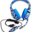 Generic Multi-Platform Gaming Headset, LED with microphone and Volume controller , USB and 3.5 Input Cable , leather earmuffe compatible with all devices, comfortable fit, stereo sound, Excellent audio quality - (T-176/Camouflage Blue)