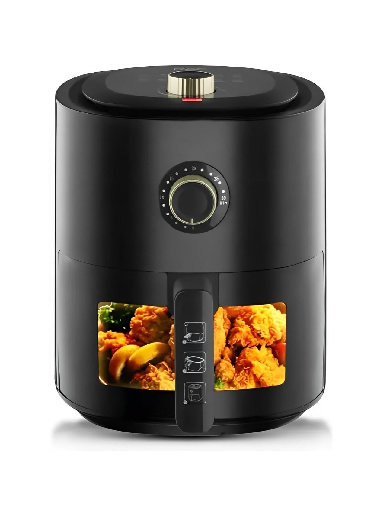 RAF Air Fryer R.5332B , 6L 1500W,Black