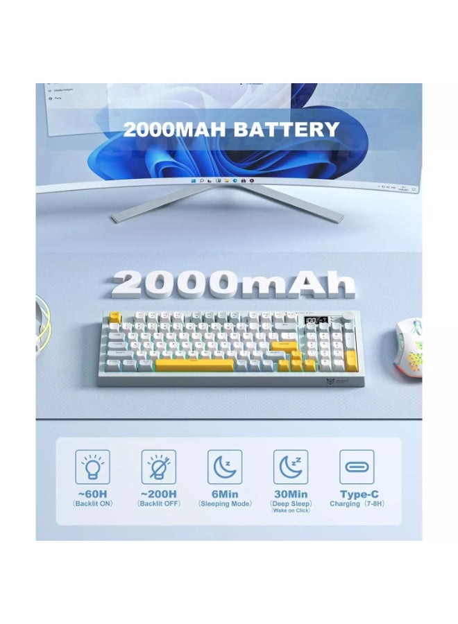 G80 94-Keys three modes keuboard with knob and screen