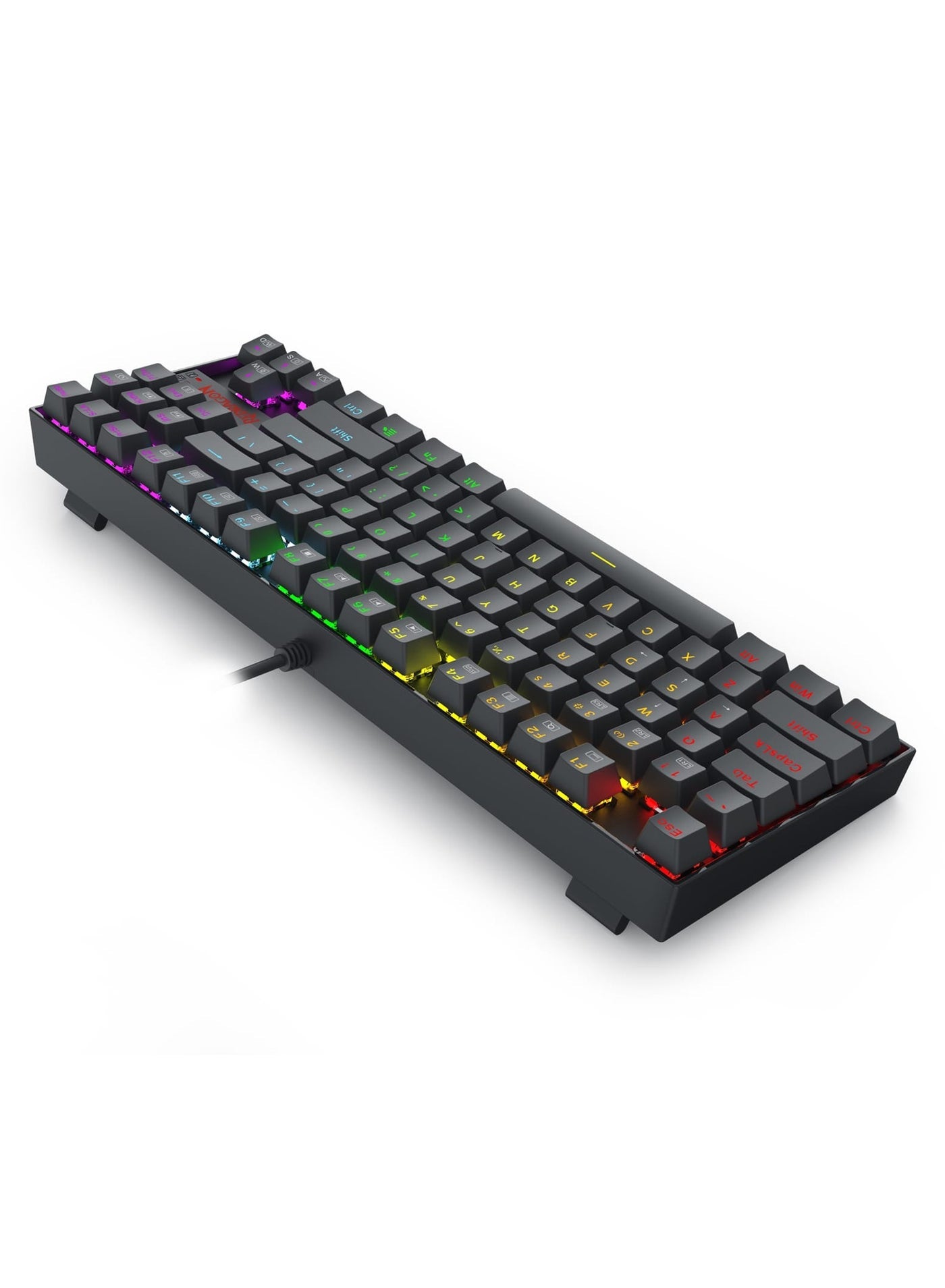 كيبورد جيمنج Redragon K552 Elite Edition ميكانيكال 60% بمفاتيح زرقاء أسود