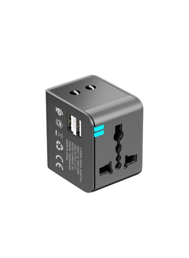 شاحن حائط Earldom ES-LC18 قوة 1500W مخرجين USB-A أسود