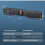 سماعات للكمبيوتر Redragon GS570 Darknets بتصميم ساوند بار أسود
