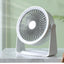 Portable Mini Fan USB Rechargeable Cute 4W Small Electric Fan For School ( orange )