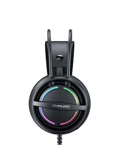 X88 RGB Wired Gaming Headset with Noise Cancelling Microphone, Stereo Surround Sound, Dual USB & 3.5mm Connection, Comfo