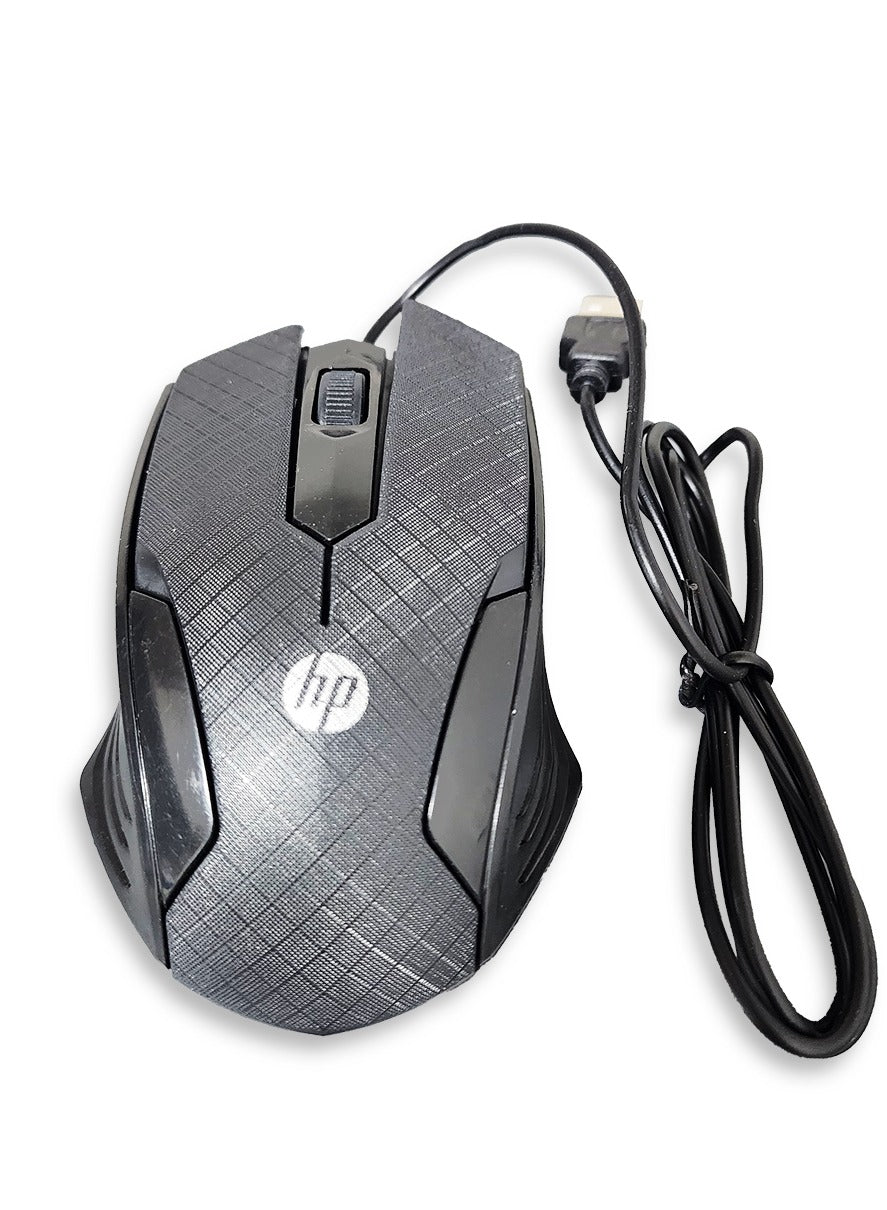 HP Wired Mouse Gaming 3 Button ,1600DPi - BLack X-550