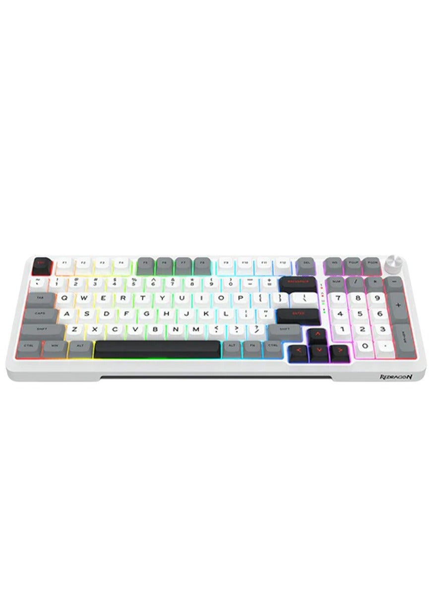 عرض جانبي لكيبورد الجيمنج Redragon K688WGL-RGB-PRO