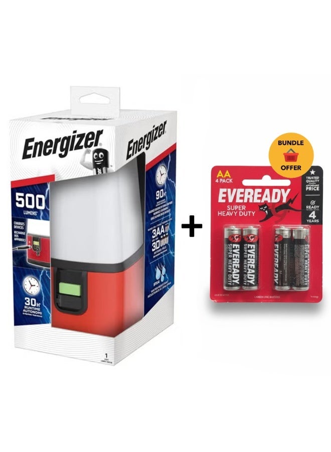 Weatheready 360 LED Lantern, Water Resistant, All-Around Illumination, Ideal Emergency or Area Lighting, High and Low In