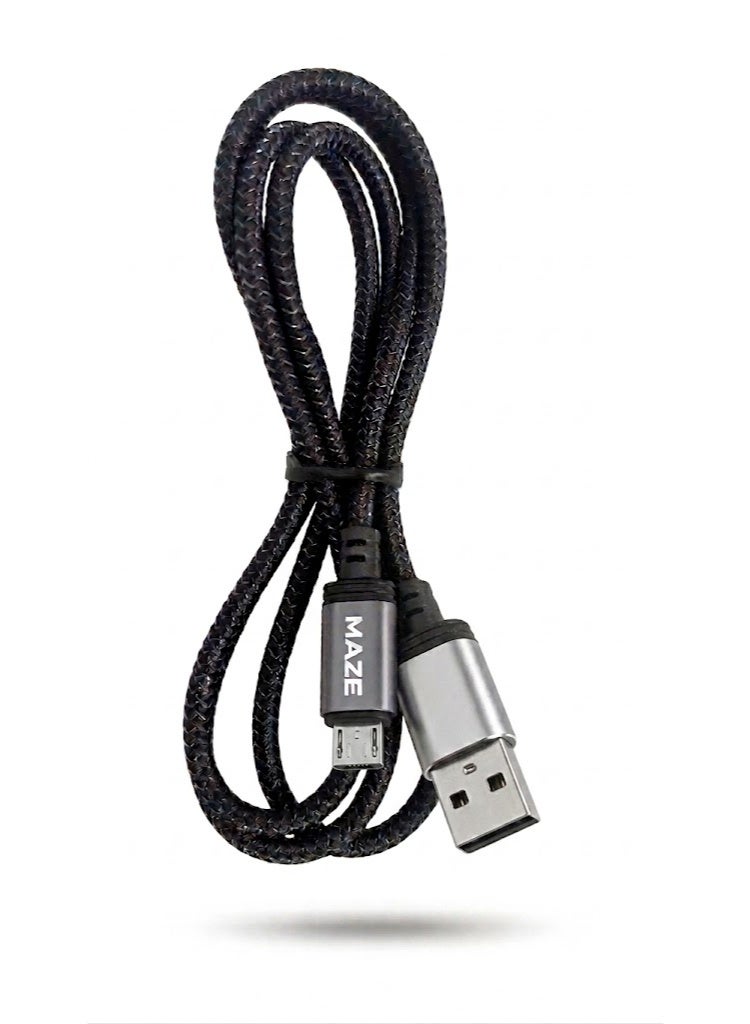 كابل MAZE D20V شحن سريع Micro USB قوة 6A أسود