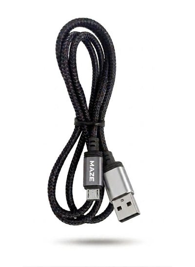 كابل MAZE D20V شحن سريع Micro USB قوة 6A أسود