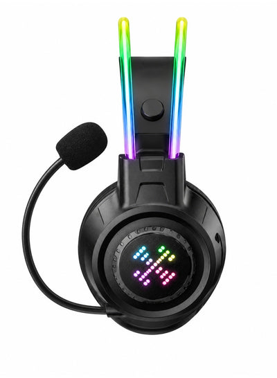 GT889 Tri-Mode Gaming Headset – 2.4GHz Wireless with USB Dongle, Bluetooth 5.4 & Wired, 50mm Drivers, RGB Lighting, Boom