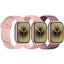 SW-14 Smart Watch with 1.83" HD Display, 3 Interchangeable Pink Watch Bands, Bluetooth Calling, Heart Rate & Sleep Monit