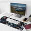Dark Flower Mouse Pad Extended Gaming Mouse Pad with Stitched Edges 80×30cm XL Desk Mat for Gaming, Office, Keyboard, Mo