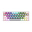 REDRAGON K616 Fizz Pro RGB 60% Wireless & Bluetooth Gaming Mechanical Keyboard, Red Switches (Grey White)