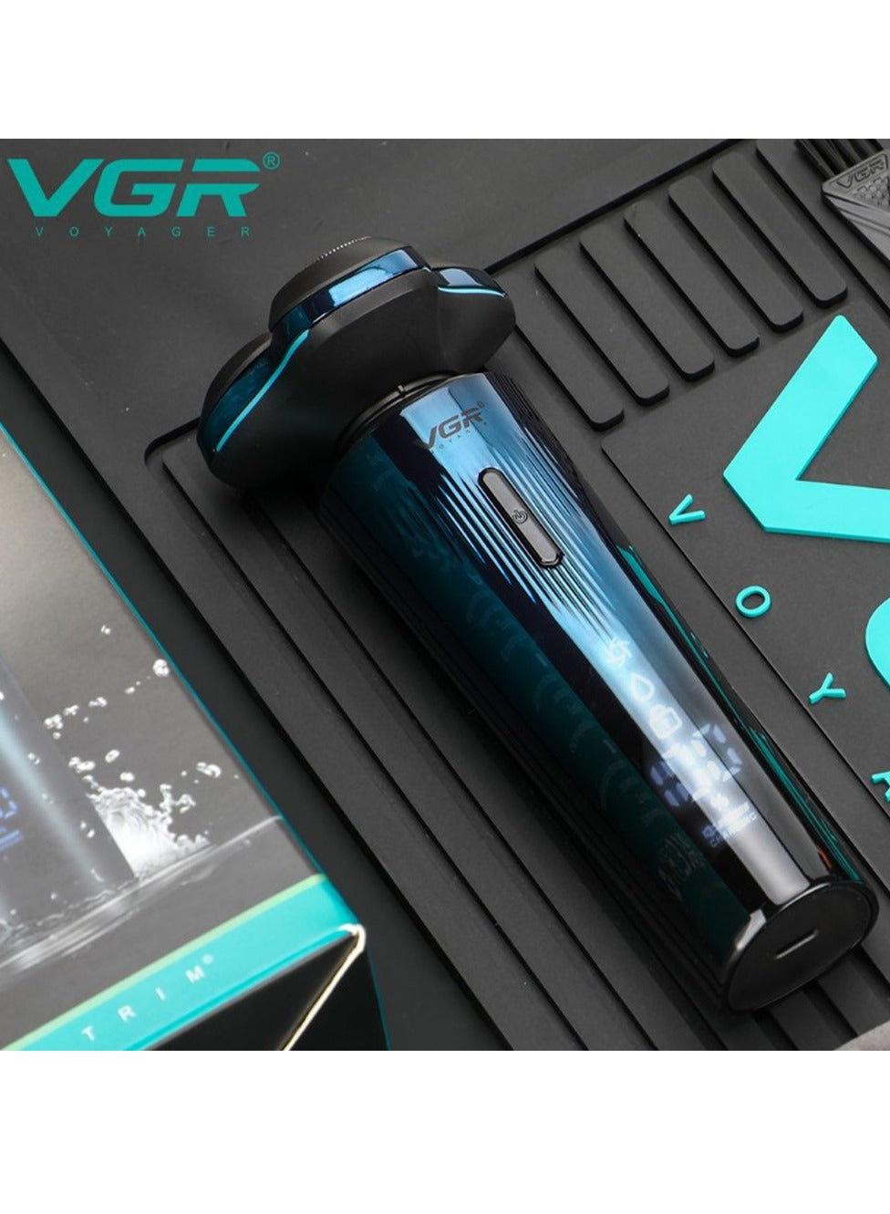 VGR V-311 Professional Beard Shaver electric hair shavers Waterproof Electric Shaver Cordless Hair Remover Rechargeable, Hair Wet and dry use, LED display, |USB charging function