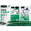 كابل شحن I-conx i91m قوة 35W طول 1m منفذ Micro USB خامة TPE أسود
