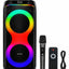 V-2855 Portable Bluetooth Speaker, Double 8-Inch Wireless Party Speaker with Powerful Bass, Rechargeable Karaoke Speaker