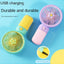 Portable Mini Fan USB Rechargeable Cute 1.5W Small Electric Fan For School ( Green Yellow )