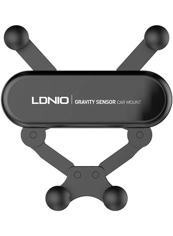 Universal Car Air Vent Phone Holder MG03 , Automatic Tightening, 360° Rotation, Adjustable Clamp for All Smartphones, Du