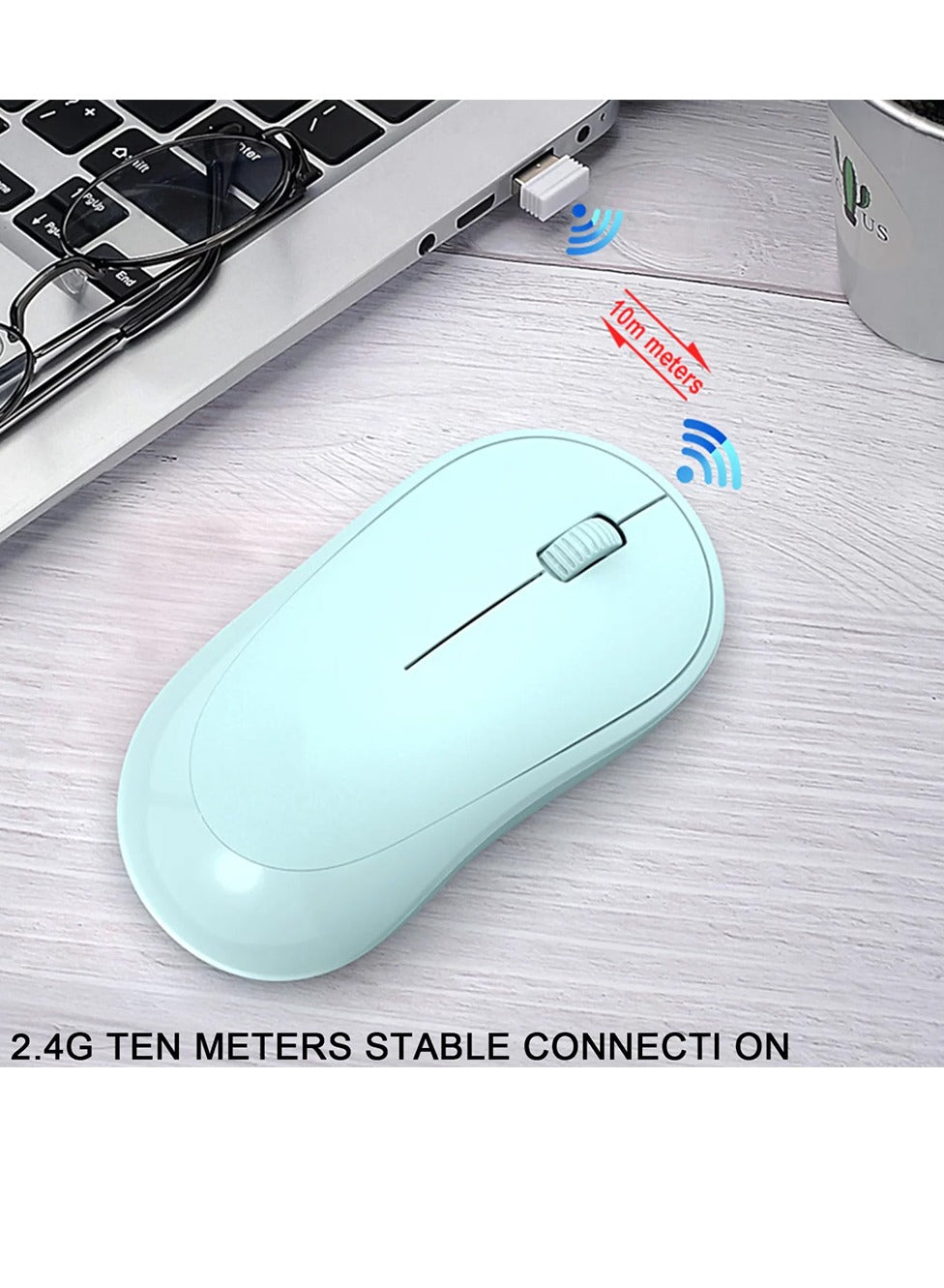 Forev FV-185 Wireless 2.4Ghz Office Mouse – Energy Saving Lightweight -10m Range | Pink