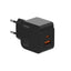 شاحن سفر LDNIO Q2 قوة 33W منفذين PD كابل Type-C أسود
