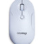 Gigamax Wireless Desk Mouse, G-1200, 1600 DPI Wired/Wireless Functional Mouse with 3 Modes Connectivity, Bluetooth and 2.4G Wireless, 4 Macro Buttons, Long Lasting Rechargeable Battery Capacity and for PC/Mac/Laptop Used in Home and office, White