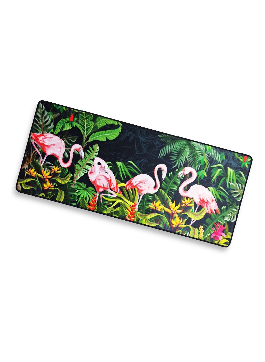 Large Gaming Mouse Pad, Flamingos , Extended Desk Mat, Large Desk Pad for Computer Keyboard, Mouse Pad with Stitched Edg