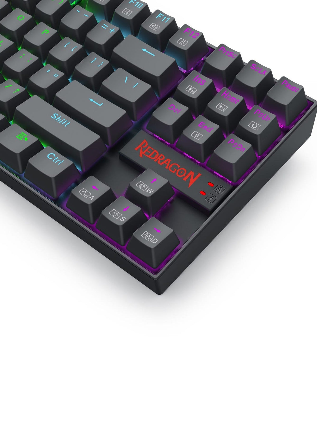 Kumara, Wired Rainbow Gaming Keyboard 60% , Swappable Compact Mechanical Keyboard Dedicated Arrow Keys, for PC and lapto