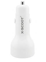 شاحن سيارة X-SCOOT سريع 3.1A بمنافذ Dual USB موديل XC312 أبيض