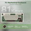 كيبورد جيمنج REDRAGON K681CGC Cyrus Pro ميكانيكال 75% Gasket هوت سواب RGB