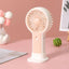 Portable Mini Fan USB Rechargeable Cute 1.5W Small Electric Fan For School ( Yellow )