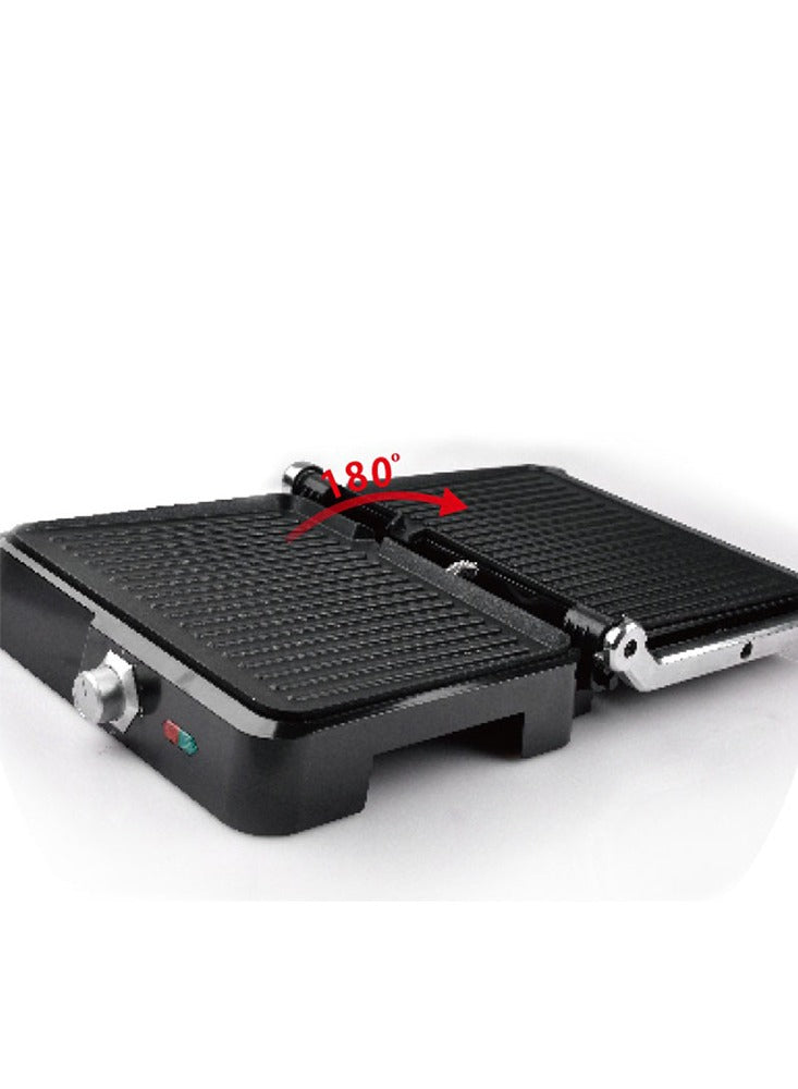 JAMAKY Italy Electric grill with Italian technology for delicious barbecue meals, 2800-watt ,JMK2018 , Convenient and easy-to-use , features a non-stick coating, adjustable temperature settings, and a drip tray. Allows 90 degrees and 180 degrees heating