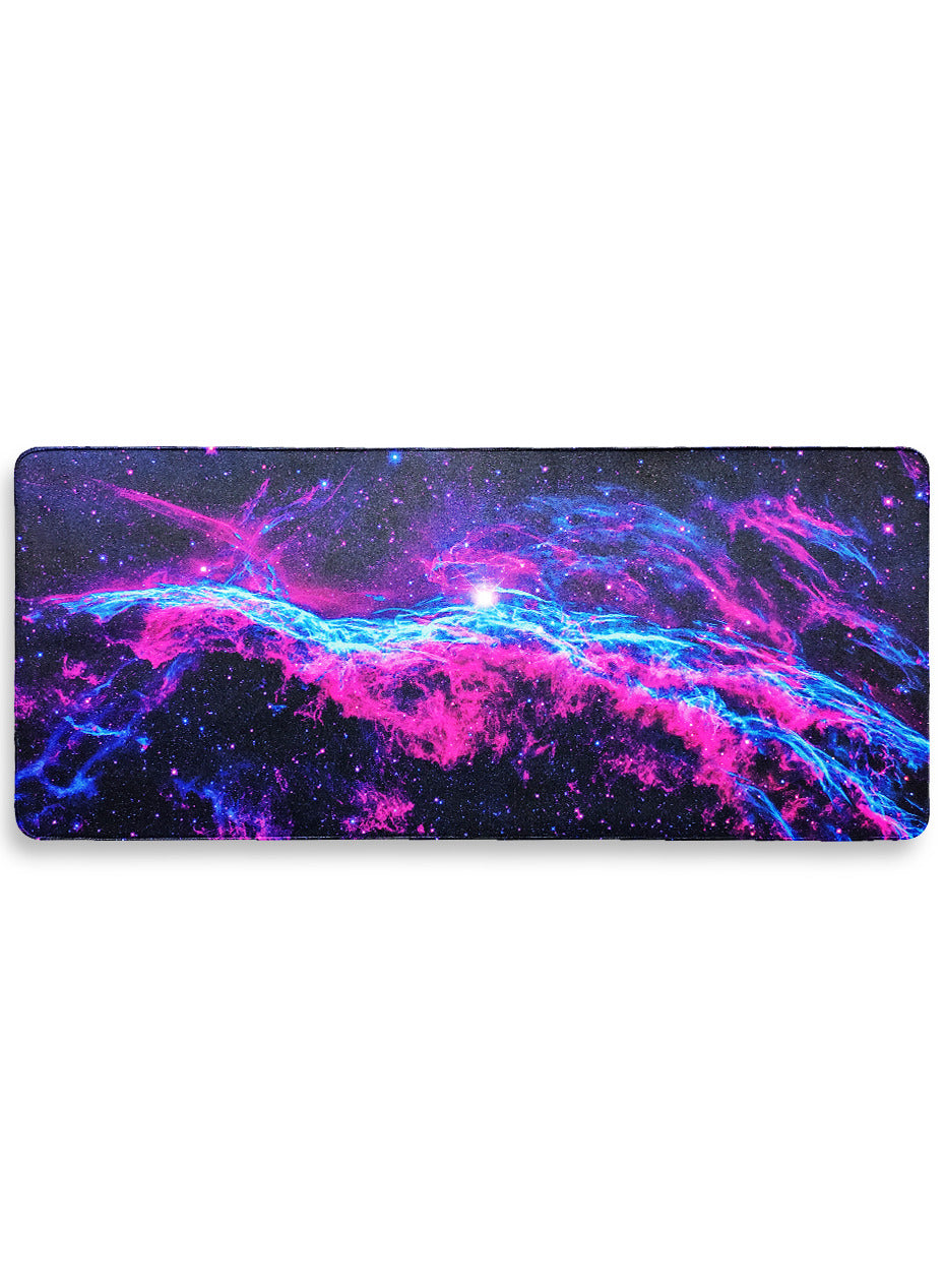 Large Mouse Pad, Bright colorful space Design (70cm x 30cm x 2mm), HD Print Pattern Desk Mat, Extended Mouse Pad and Keyboard Mouse Pads, Waterproof Fabric Surface Mouse Pads for Office, Anti-Slip Rubber Base