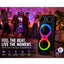 Portable Dual 8 Inch Rechargeable Karaoke Speaker System with LED Light – Wireless Party Speaker with USB TF Card AUX Li