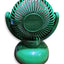 Portable Mini Desktop Fan USB Rechargeable Cute 250MAH Small Electric Fan For School , LD8309 Green